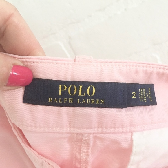 NWOT Polo Ralph Lauren Women’s Shorts Chino 100% cotton Pockets Pastel Sz 2 - Picture 12 of 15